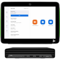 Poly Zoom Room Base Kit HP Mini PC w/TC10 TAA - For Video Conferencing - 1280 x 800 Video (Live) - Gigabit Ethernet - Wireless LAN 