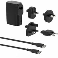 Belkin Hybrid Wall Charger and Power Bank Travel Kit - 5K mAh - 1xUSB-A, 1xUSB-C (25W) - Portable Charger - Black