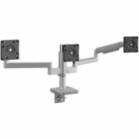 Humanscale M/Flex M2.1 Mounting Arm for Monitor - Gray, Silver - 3 Display(s) Supported - Recycled Aluminum