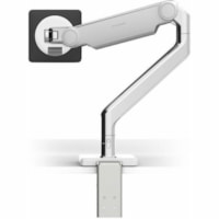 Humanscale M/Flex M2.1 Mounting Arm for Monitor - Polished Aluminum, White - Recycled Aluminum