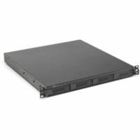 OWC Flex 1U4 Boîtier pour disque dur Serial ATA, Serial Attached SCSI (SAS), U.2 - Thunderbolt 3 Interface hôte - 1U Montable en rack - Noir - Baies échangeables à chaud - 4 x Disque dure supporté - 4 x SSD supporté - 4 x Baie Complète - 4 x Baie entre 6,35 et 8,89 c