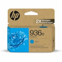 HP EvoMore 936e Original High Yield Inkjet Ink Cartridge - Cyan - 1 Each - 1650 Pages