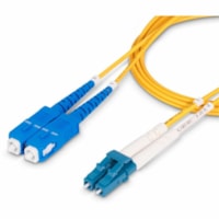 StarTech.com 7m (22.9ft) LC to SC (UPC) OS2 Single Mode Duplex Fiber Optic Cable, 9/125, 100G, Low Insertion Loss, LSZH Fiber Jumper Cord - 22.9ft LC/SC-UPC OS2 Single Mode Fiber Cable supports 100G and CWDM; 9/125um core/cladding; 1260-1625nm Laser Optimized; LSZH jacket w/molded strain reliefs; Be