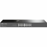 TP-Link Omada 16-Port Gigabit Easy Smart Switch - 16 Ports - Gigabit Ethernet - 10/100/1000Base-T - 10.27 W Power Consumption - Twisted Pair - 1U - Desktop, Rack-mountable