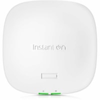 Aruba Instant On AP21 Dual Band IEEE 802.11ax 1.46 Gbit/s Wireless Access Point - Indoor - 2.40 GHz, 5 GHz - 2 x Internal Antenna(s) - Internal - MIMO Technology - 1.0 x Network (RJ-45) - Gigabit Ethernet - 10.90 W - Ceiling Mountable, Wall Mountable