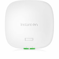 Aruba Instant On AP32 Tri Band IEEE 802.11ax 3.60 Gbit/s Wireless Access Point - Indoor - 2.40 GHz, 5 GHz, 6 GHz - Internal - MIMO Technology - 1.0 x Network (RJ-45) - 2.5 Gigabit Ethernet - 11 W - Ceiling Mountable, Wall Mountable