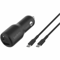 Belkin Auto Adapter - 42 W - 3.3 ft (1.01 m) Cable - 12 V DC Input