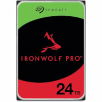 Disque dur IronWolf Pro ST24000NT002 24 To - 3.5" Interne - SATA (SATA/600) - Enregistrement magnétique conventionnel (CMR) Methode Seagate - Workstation, Serveur Appareil compatible - 7200tr/min - 550 To TBW