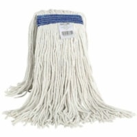 Globe Cot-Pro Cotton Narrow Band Wet Cut End Mop - 16 Oz / White - 7" (177.80 mm) Width x 15.25" (387.35 mm) Length - Narrow Headband, Cut Ends, Absorption - Cotton - White - 16 oz (453.59 g) - 1 Each