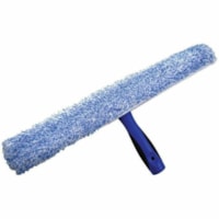 Globe T-Bar And Microfiber Washing Sleeve Combo - 14"L / Black/ Blue - 2.25" (57.15 mm) Width x 14" (355.60 mm) Length - Durable, Machine Washable - MicroFiber, Plastic - Black, Blue - 9.44 oz (267.62 g) - 1 Each