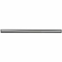 Globe Stainless Steel Channel And Rubber - 14"L / Black/ Silver - For Squeegee - Black, Silver - Stainless Steel - 0.50" (12.70 mm) Height x 1" (25.40 mm) Width x 14" (355.60 mm) Length - 1