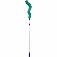 Globe Dust Mop Refill - 1.50" Width x 3" Length - Washable - MicroFiber - Green - 90.7 g - 1 Each