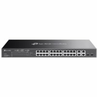 TP-Link Omada SL2428P - Omada 24-Port 10/100 Mbps + 4-Port Gigabit Smart Switch with 24-Port PoE+ - Omada 24-Port 10/100 Mbps + 4-Port Gigabit Smart Switch with 24-Port PoE+ PORT: 24× 10/100 Mbps PoE+ Ports, 4× Gigabit Non-PoE Ports, 2× Combo Gigabit SFP Slots SPEC: 802.3at/af, 250 W PoE Power, 1U 1