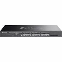 TP-Link Omada SG3428X-M2 Ethernet Switch - 24 Ports - Manageable - 2.5 Gigabit Ethernet, 10 Gigabit Ethernet - 2.5GBase-T, 10GBase-X - 2 Layer Supported - Modular - 45.10 W Power Consumption - Twisted Pair, Optical Fiber - Rack-mountable, Desktop