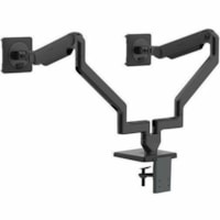 Humanscale M/Flex X22DBB Mounting Arm for Monitor - Black - Height Adjustable - 2 Display(s) Supported - 7 kg Load Capacity - 100 x 100 - VESA Mount Compatible - Aluminum