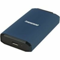 Transcend ESD410C 1 TB Solid State Drive - External - Dark Blue - Desktop PC, Notebook, Gaming Console Device Supported - USB 3.2 (Gen 2) Type A, USB 3.2 (Gen 2) Type C - 2000 MB/s Maximum Read Transfer Rate - 256-bit AES Encryption Standard