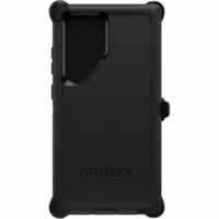 OtterBox Defender Carrying Case (Holster) Samsung Galaxy S24 Ultra Smartphone - Black - Drop Resistant, Dirt Resistant, Bump Resistant, Impact Absorbing, Dust Resistant Port, Dirt Resistant Port, Scrape Resistant - Polycarbonate, Plastic, Thermoplastic Elastomer (TPE) Body - Holster, Belt Clip - 7.0