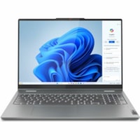 Lenovo IdeaPad 5 16AHP9 83DS0001CF 16" (406.40 mm) Touchscreen Convertible 2 in 1 Notebook - WUXGA - AMD Ryzen 5 8645HS - 16 GB - 512 GB SSD - French, English Keyboard - Luna Gray - AMD Chip - 1920 x 1200 - Windows 11 Home - AMD Radeon 760M Graphics - In-plane Switching (IPS) Technology - Front Came