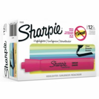 Sharpie Highlighter - Chisel Marker Point - Pink Ink - 1 Dozen