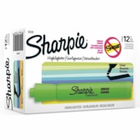 Sharpie Highlighter - Chisel Marker Point - Forest Green Ink - 1 Dozen