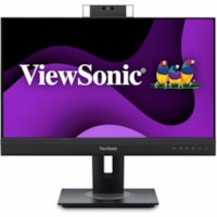 Moniteur LED VG2457V 24 po Classe Webcam Full HD - 16:9 - Noir ViewSonic - 23,8 po Visible - Technologie IPS - LED Rétroéclairage - 1920 x 1080 - 16,7 Millions de Couleurs - 250 cd/m² - 5 ms - 100 Hz Fréquence de rafraîchissement - Hauts-Parleurs - HDMI - DisplayPort - Conc