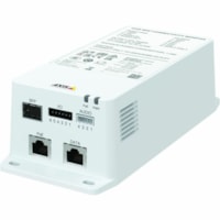 AXIS TU8003 90 W Connectivity Midspan - 120 V AC, 230 V AC Input - 54 V DC Output - 1 x RJ-45 Input Port(s) - 1 x PoE Output Port(s) - 90 W - White