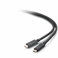 C2G 6ft (1.8m) USB-C® Male to USB-C Male Cable (20V 5A) - USB 3.2 Gen 1 (5Gbps) - 6 ft (1.83 m) USB-C Data Transfer Cable for Notebook, Smartphone, Tablet, USB Device - First End: 1 x USB 3.2 (Gen1) Type C - Male - Second End: 1 x USB 3.2 (Gen1) Type C - Male - 5 Gbit/s - VW-1 - Black