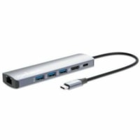 Station d'accueil USB Type C - Capacité de chargement - Argenté - Portable Manhattan - Capacité de chargement - USB Type C - 4K UHD, 4K @ 60Hz, 4K, Full HD, HD - 3840 x 2160, 1920 x 1080, 1280 x 720, 720 x 576, 720 x 480 - 5 x Ports USB - 3 x Ports USB Type-A - USB Type-A - 2 x 