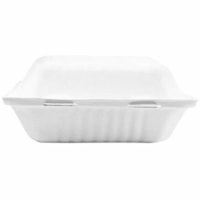 Boîte de stockage JP906 - Récipient pour aliments - Blanc Globe - Salle de repos, Alimentaire - Adapté au micro-ondes - Oven Safe - Blanc - Bagasse, Fibre de canne à sucre Corps - Carré - 200