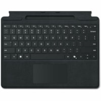 Microsoft Keyboard/Cover Case Microsoft Surface Pro Tablet - Black - Glass, Alcantara Body - 9" (228.60 mm) Height x 12.30" (312.42 mm) Width x 0.50" (12.70 mm) Depth