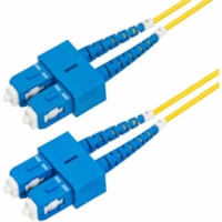 StarTech.com 1m (3.3ft) SC to SC (UPC) OS2 Single Mode Duplex Fiber Optic Cable, 9/125, 40G/100G, Low Insertion Loss, LSZH Jumper Cord - 3.3ft SC/SC-UPC OS2 Single Mode Fiber Cable supports 40G/100G networks and CWDM; 9/125µm core/cladding; 1260-1625nm Laser Optimized; LSZH jacket w/molded str