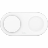 Belkin 2-in-1 Magnetic Wireless Charging Pad with Qi2 15W - For Qi2-enabled Device - Input connectors: USB - Magnetic