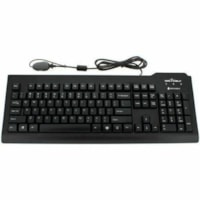 Seal Shield Seal Clean Glow Waterproof Keyboard - Cable Connectivity - USB Interface - LED - 104 Key(s) - Windows - English (US) - QWERTY Layout - PC - ABS Plastic - Membrane Keyswitch - Black