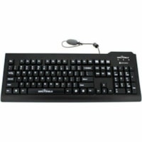 Seal Shield Seal Clean Glow Waterproof Keyboard - Cable Connectivity - USB Interface - LED - Windows - Computer - PC - ABS Plastic - Membrane Keyswitch