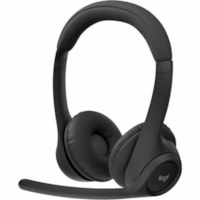 Casque Zone Sans fil Sur tête Stéréo - Noir Logitech - Stéréo - Sans fil - Bluetooth - 98,4 pi - 50 Hz à 20 kHz - Sur tête - Binaural - Supra-aural - Élimination du bruit Microphone - Noir