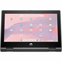 HP - Chromebook 2 en 1 Pro x360 Fortis 11 G5 11,6 po Écran tactile Durci Convertible - HD - (Intel N-Série N100) - 8 Go - 64 Go Mémoire Flash - Anglais Clavier - Noir - Intel Morceau - 1366 x 768 - ChromeOS - Intel UHD Graphics - Bright view - Appareil photo/Webcam - IEEE 802.11ax Norm