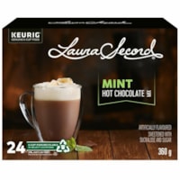 Laura Secord Hot Chocolate Mix Single-Serve K-Cup Pods, Mint, Box of 24 - Hot Chocolate Mix - 24 / Box