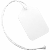 Étiquette de marquage Crownhill - longueur de 1.09po (27.78 mm) x largeur de 1.75po (44.45 mm) - Corde Attache - Blanc - 1000 / Étui