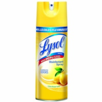 Nettoyant à usages multiples Lysol - Pour Surface non poreuse, Polyvalents - Aérosol, Aérosol - 350 g - Citron Arôme - Résistant aux odeurs, Désinfectant, Antibactérien, Facile à utiliser - 1 Unité