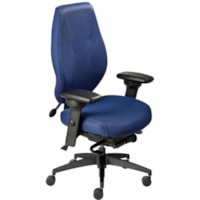 ergoCentric airCentric Task Chair - Black Fabric, Molded Foam Seat - Black Mesh, Plastic, Molded Foam Back - Black Frame - 5-star Base - Armrest