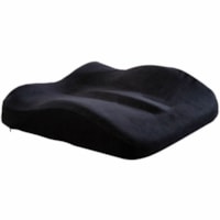 Coussin de siège CU-SBC-BK - Noir ObusForme - Noir - Mousse à Mémoire, Velour