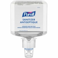 PURELL® Advanced Hand Sanitizer Foam Refill - Fragrance-free Scent - 1.27 quart (1200 mL) - Bottle Dispenser - Hand - Dye-free - 12 / Box