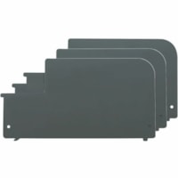 Global File Plate Divider - Lateral - Steel - Dark Gray - 3 / Box