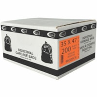 ECO II Trash Bag - 35" (889 mm) - Industrial, Garbage, Office, Home - Recycled - 200 / Case