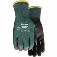 Stealth Cobra Work Gloves - Bacteria, Dirt, Debris Protection - Large Size - Glass, Nylon, High Performance Polyethylene (HPPE), Spandex - Touchscreen Capable - Cut Resistant, Touchscreen Capable, Anti-bacterial, Snug Fit, Knit Wrist, Conductive Coating - For Construction, Manufacturing, Automotive