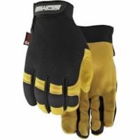 WORK ARMOUR Flextime Work Gloves - Dirt, Debris Protection - Medium Size - Full-Grain Goatskin - Dryable, Water Resistant, Durable, Flexible, Hooded Fingertip, Reinforced, Padded, Snug Fit - For Industrial