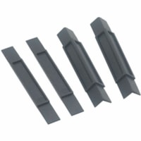 Victor Plastic Supports - 0.5" Width x 0.5" Depth x 4.5" Height - Stackable - Plastic - Black - 4 / Set