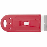 Atlas Graham 1-1/2" Professional Plastic Razor Scraper - Retractable - Red - 10Pack