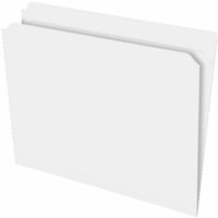 Pendaflex Straight Tab Cut Letter Top Tab File Folder - 8 1/2" x 11" - Top Tab Position - Paper Stock - Ivory - 100 / Box