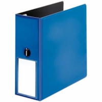 Cardinal EasyOpen Ring Binder - 5" Binder Capacity - Letter - 8 1/2" x 11" Sheet Size - 1050 Sheet Capacity - 5" (127 mm) Ring - Fastener(s): 3 x Slant D-Ring - Pocket(s): 4, Internal - Polypropylene - Blue - Recycled - Lockable, Spine Label, Finger Hole, PVC-free, Wrinkle Resistant, Reusable, Durab